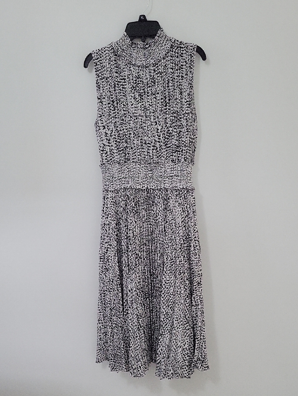 Nanette Nanette Lepore Black & White Sleeveless Midi Dress, Size 8